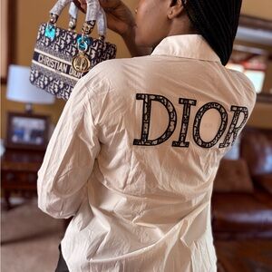 Women's White Logo Blazer